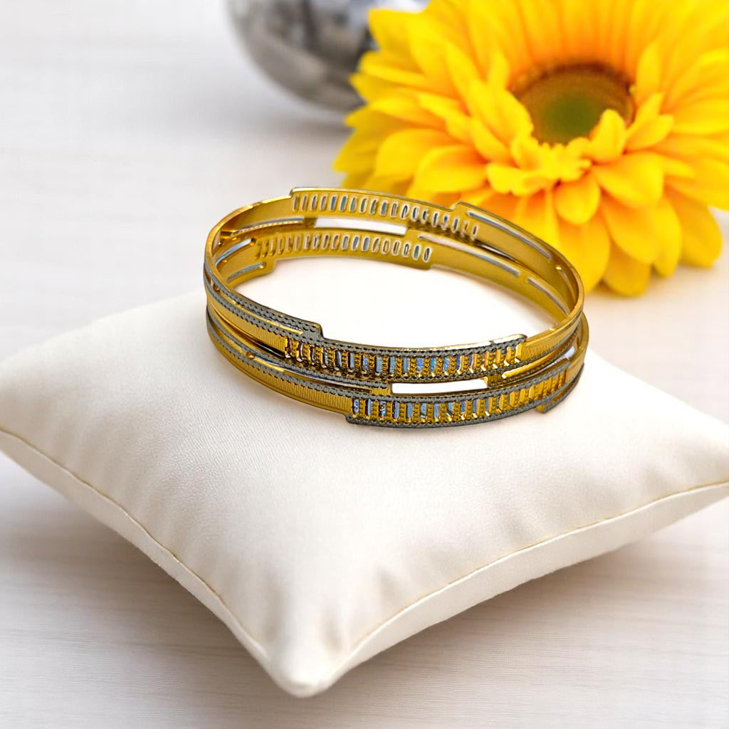 💗 "Indradhanush" Rhodium Bangle Set 💗