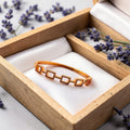 Quadra Link Rose Gold Kada Bracelet