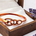 Interlinked Crystal Circle Kada Bracelet