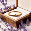 Rose Gold Swan Crystal Kada Bracelet