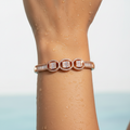 Triple Halo Crystal Kada Bracelet