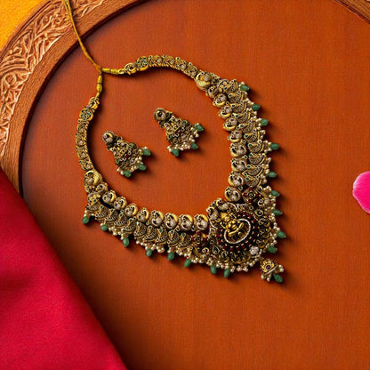 🪷 "Lakshmi Vaibhavam" Necklace Set 🪷