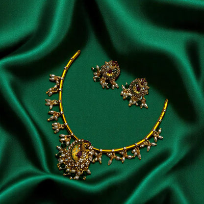 🌼 "Navratna Chandrika" Necklace Set 🌼