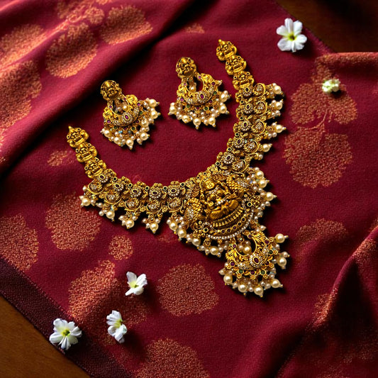 🌸💖 "Vasant Pushpa" Necklace Set