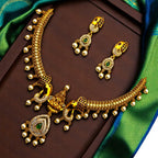 💎🤍 "Varna Kanthi" Necklace Set 💚🌸