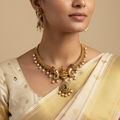 💎🤍 "Varna Kanthi" Necklace Set 💚🌸