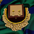 🌟💚 "Indrajaal Haar" Necklace Set 🌸⚪