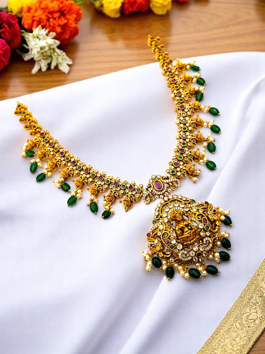 💎🤍 "Subhra Haar" Necklace Set 💖💚