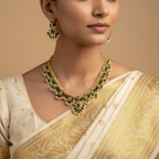 💚⚪ "Harit Mani" Necklace Set 🪙✨