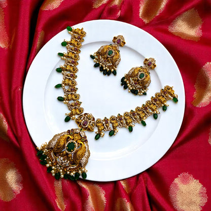 🌸🌿 "Patra Ladi" Necklace Set 💫🐚