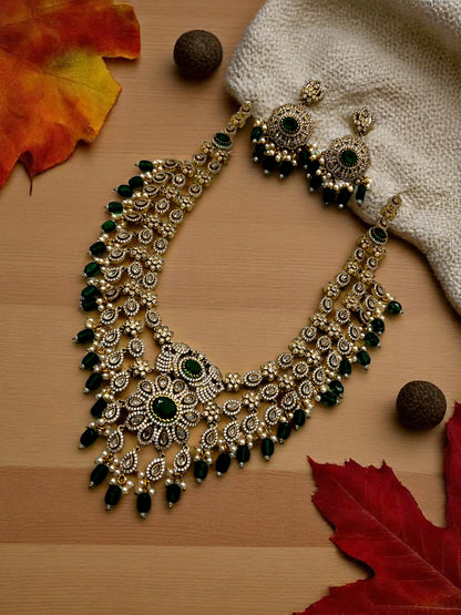 💎🤍 "Rajawadi Haar" Necklace Set 💚🌸