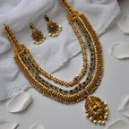 💎💖 "Varnita Pushpini" Necklace Set 💚⚪