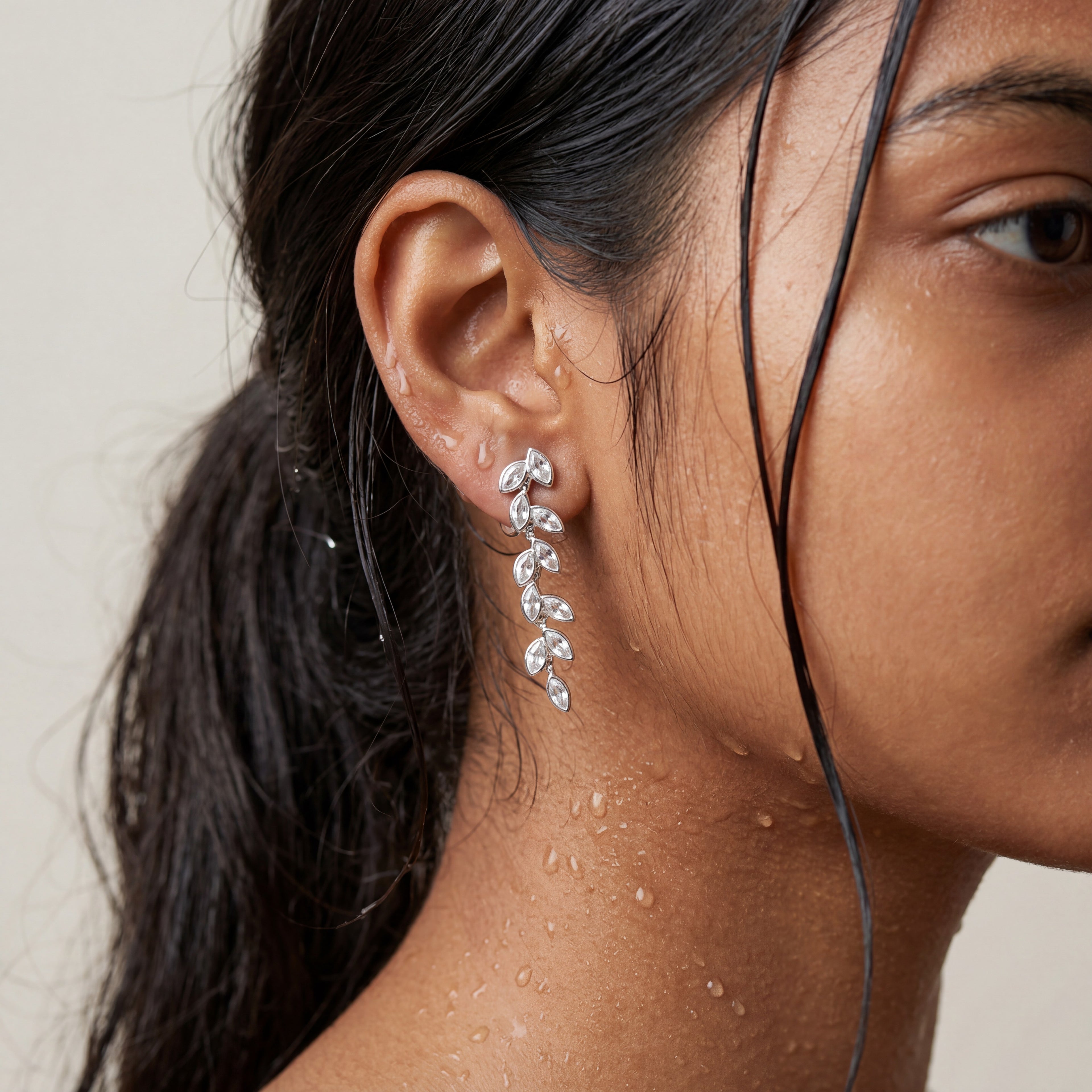 Leaf Drop Earrings