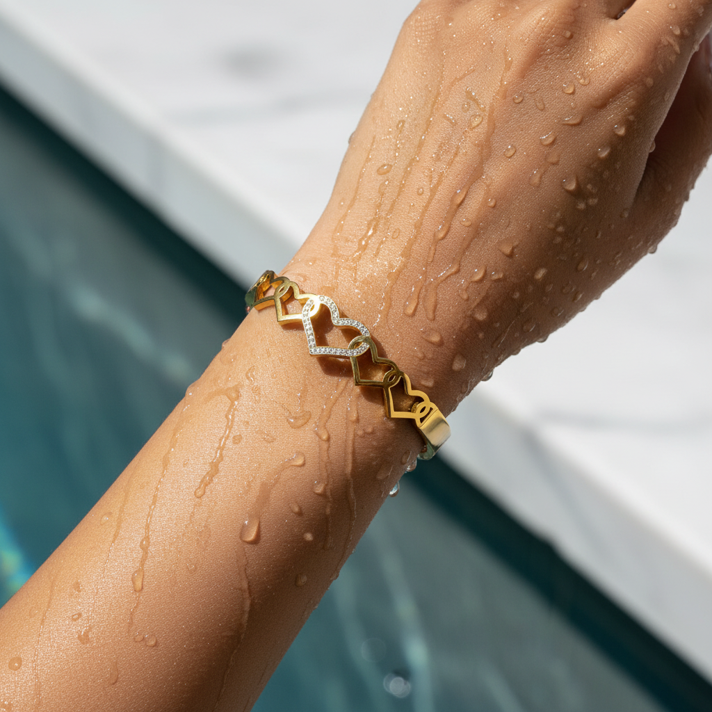 Amora Linked Hearts Bracelet
