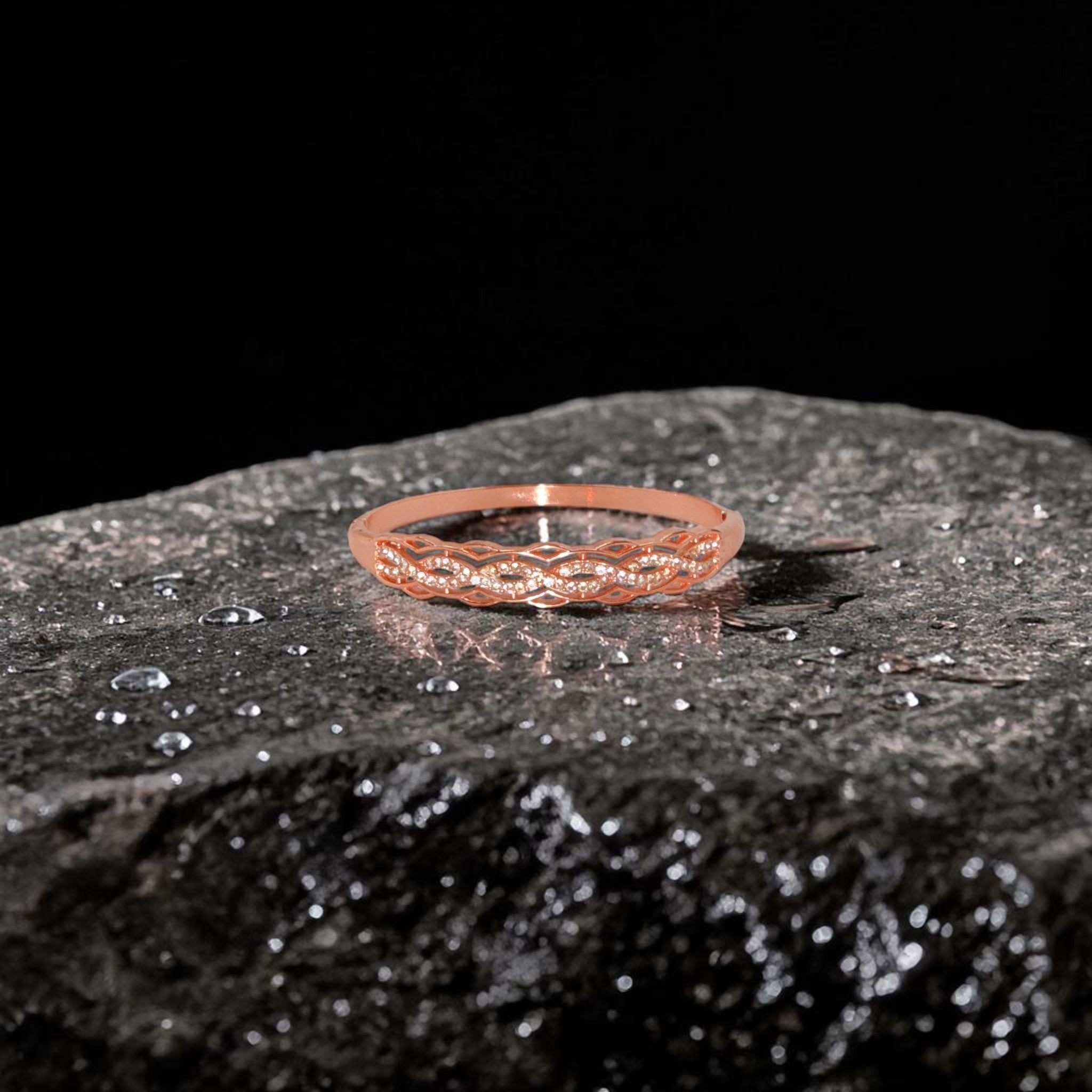 Rosé Infinity Weave Bracelet