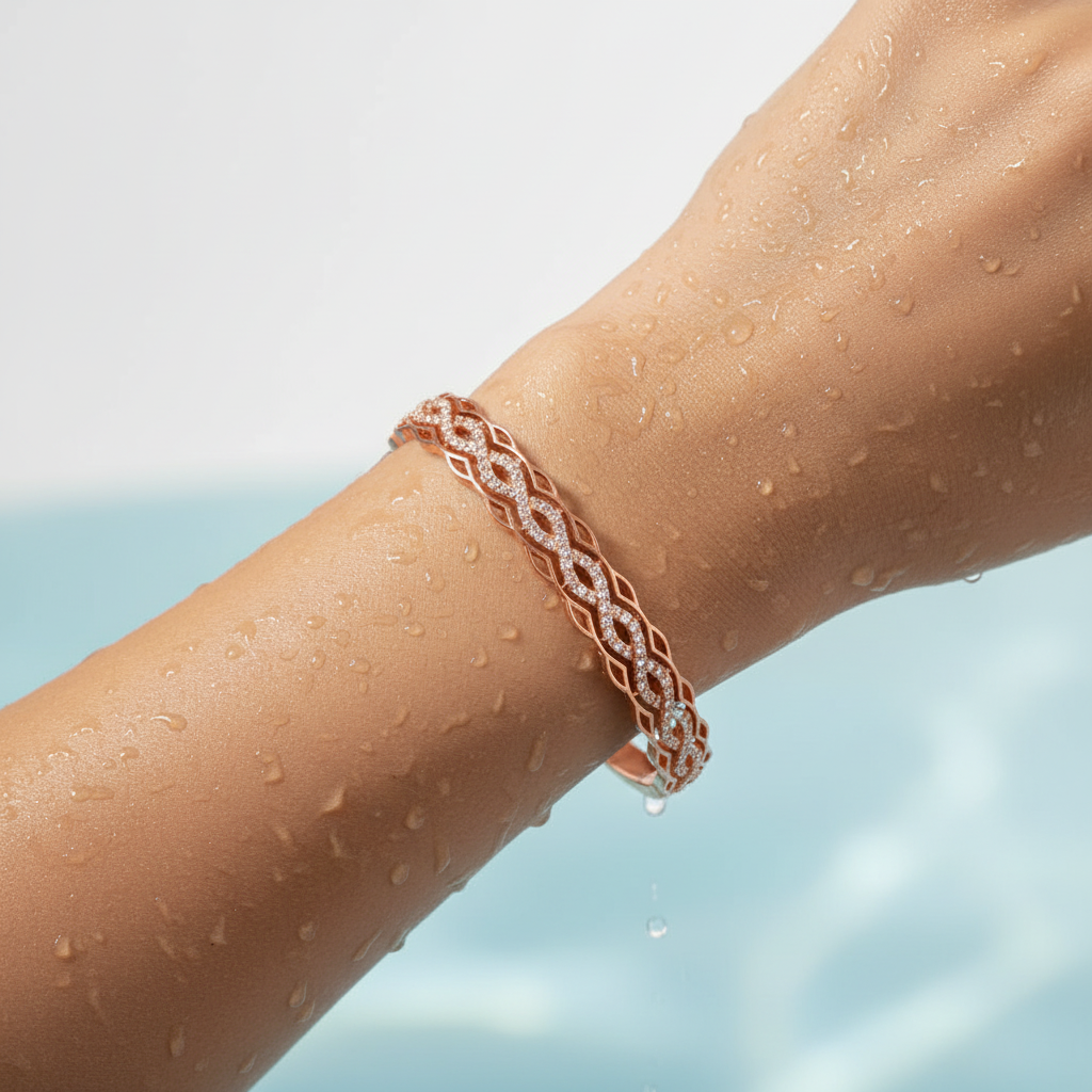 Rosé Infinity Weave Bracelet