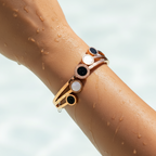 Rosé Orbit Cascade Bracelet
