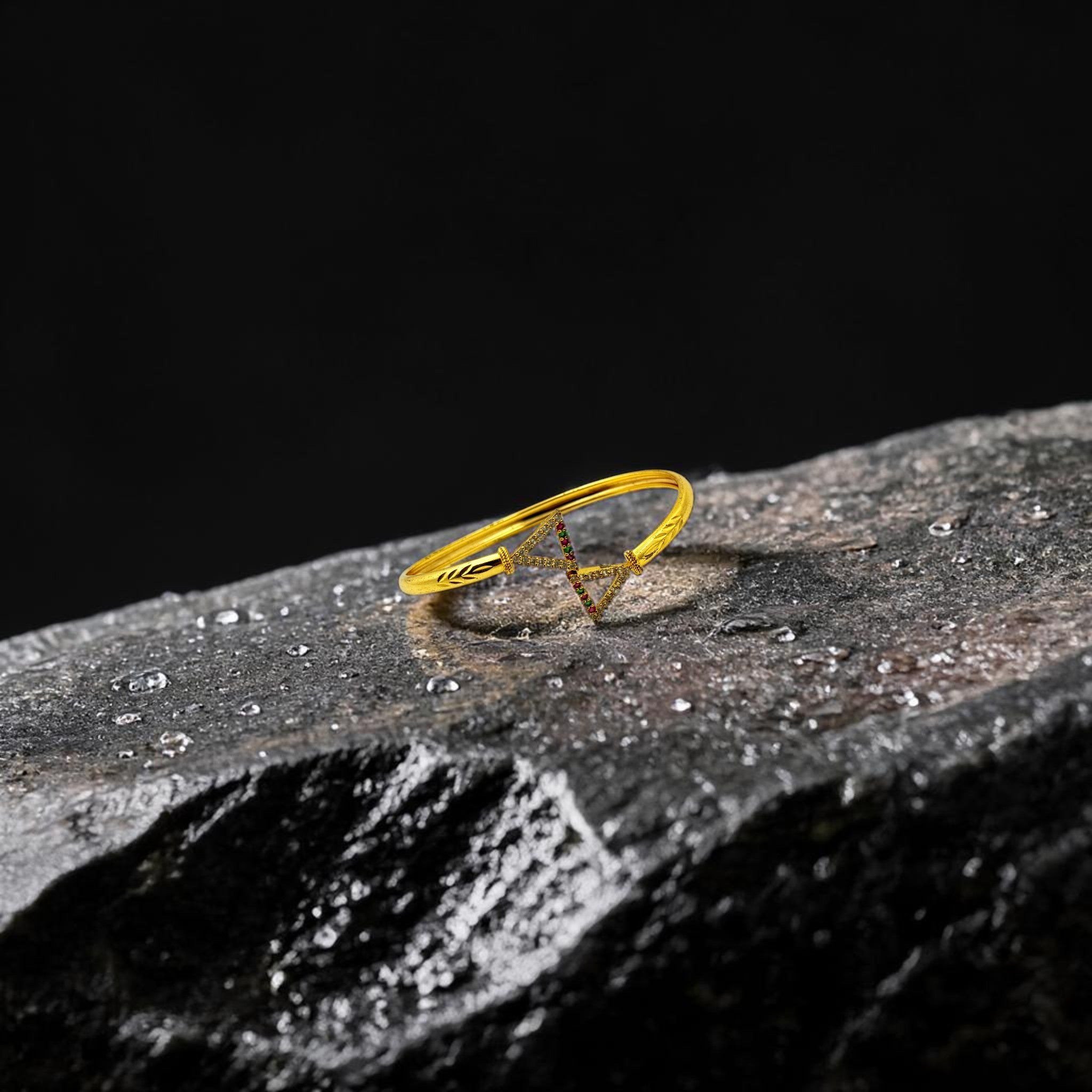 Prism Edge Geometric Bracelet