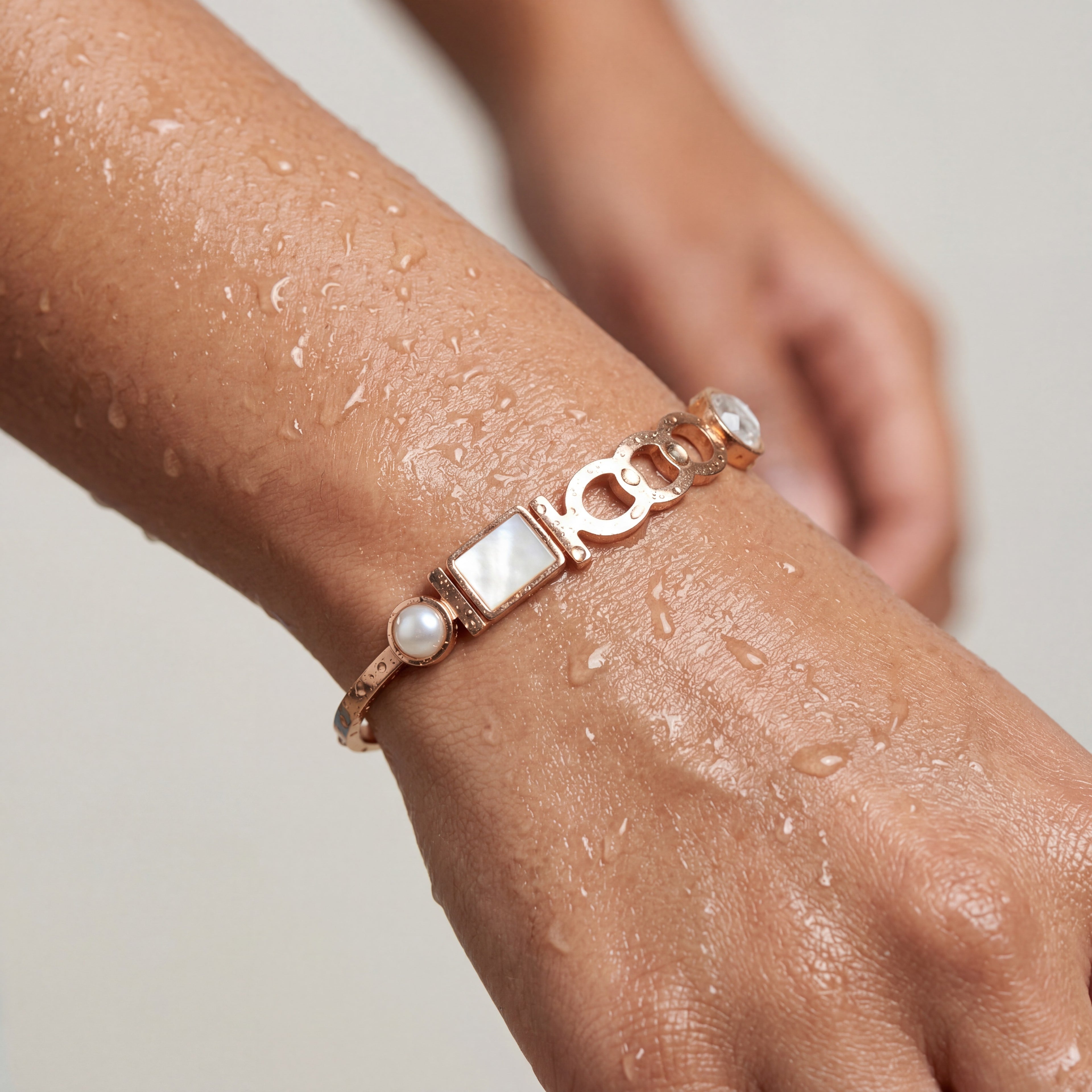Modern Link Charm Bracelet