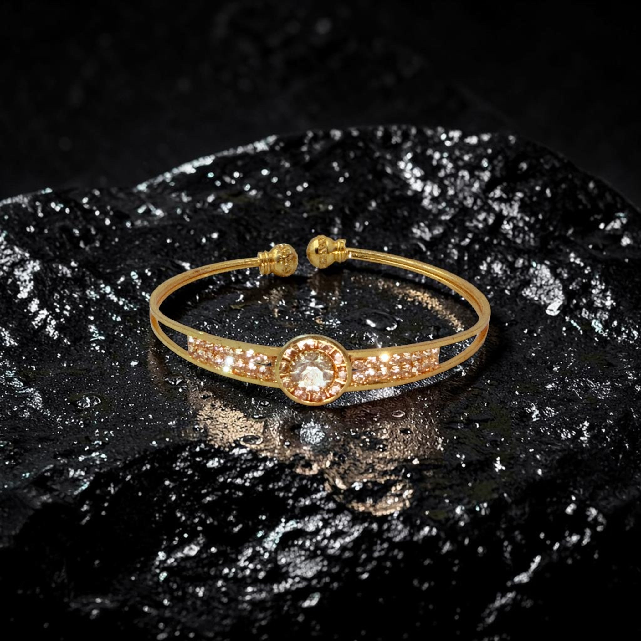Radiant Halo Crystal Bracelet