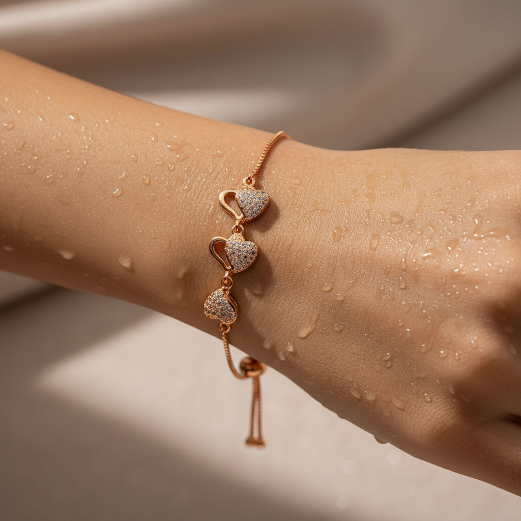 Amora Trio Heart Bracelet