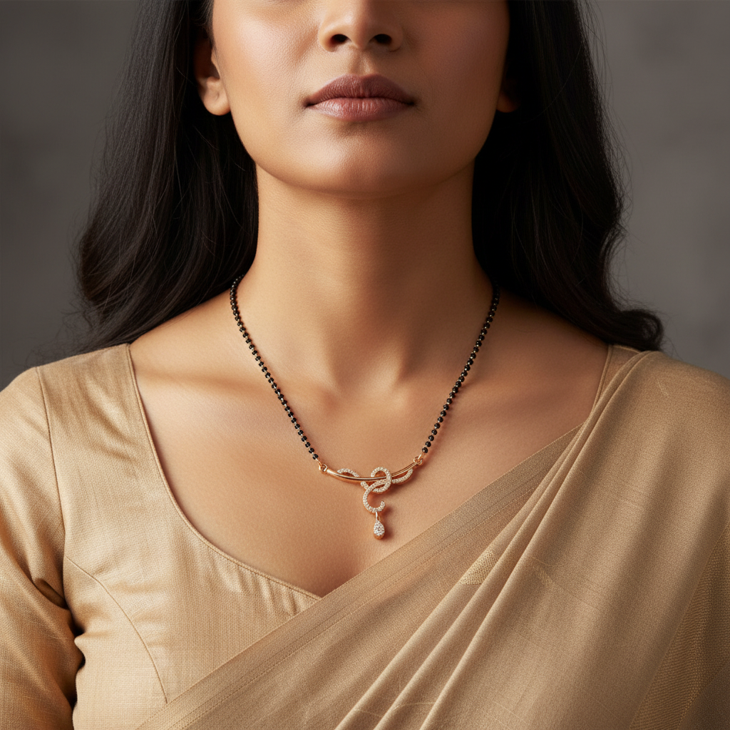 Graceful Infinity Curve Mangalsutra