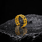 Fluid Link Sculpted Cuff Bracelet