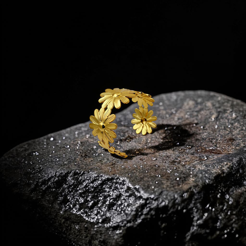 Radiant Daisy Wrap Cuff Bracelet