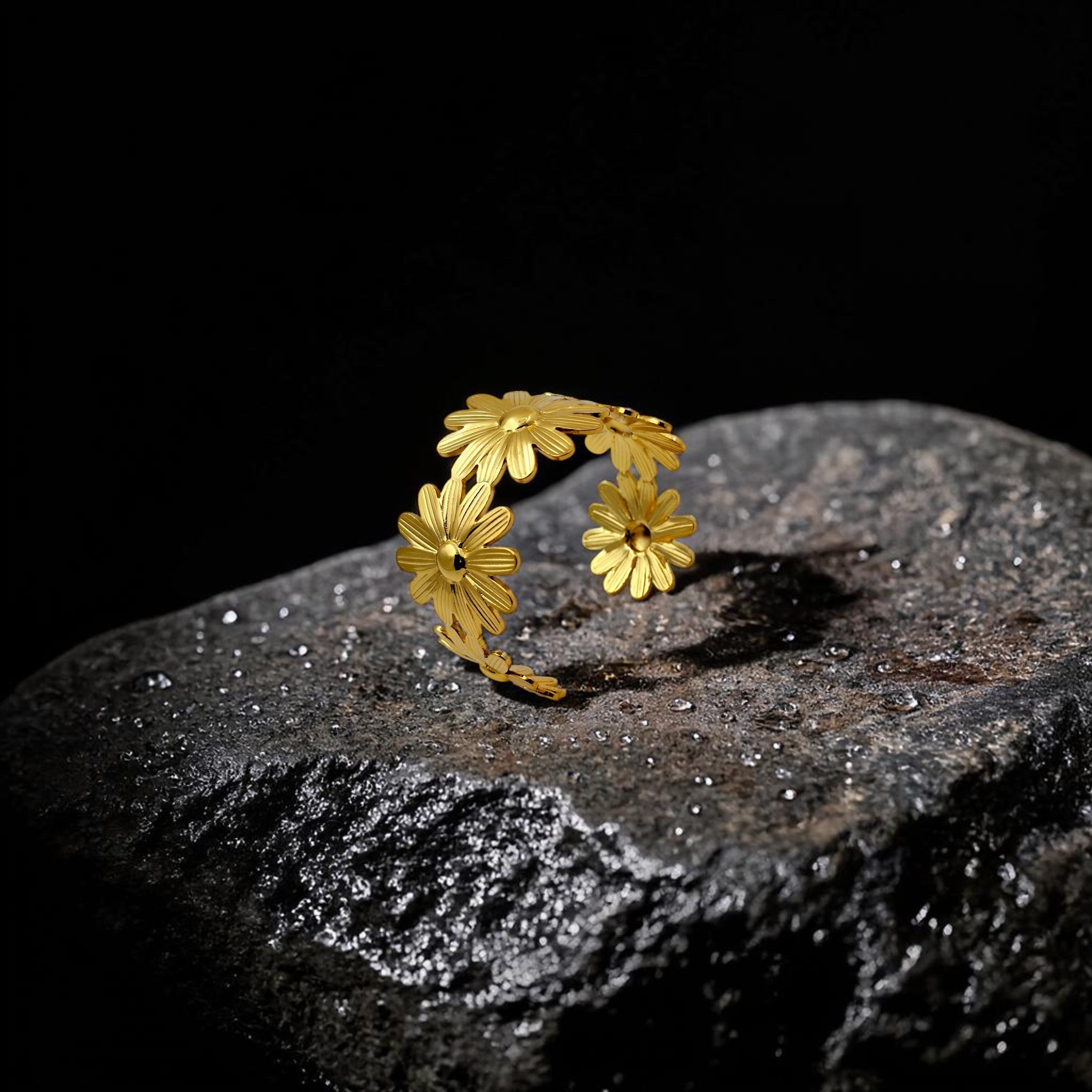Radiant Daisy Wrap Cuff Bracelet