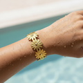 Radiant Daisy Wrap Cuff Bracelet