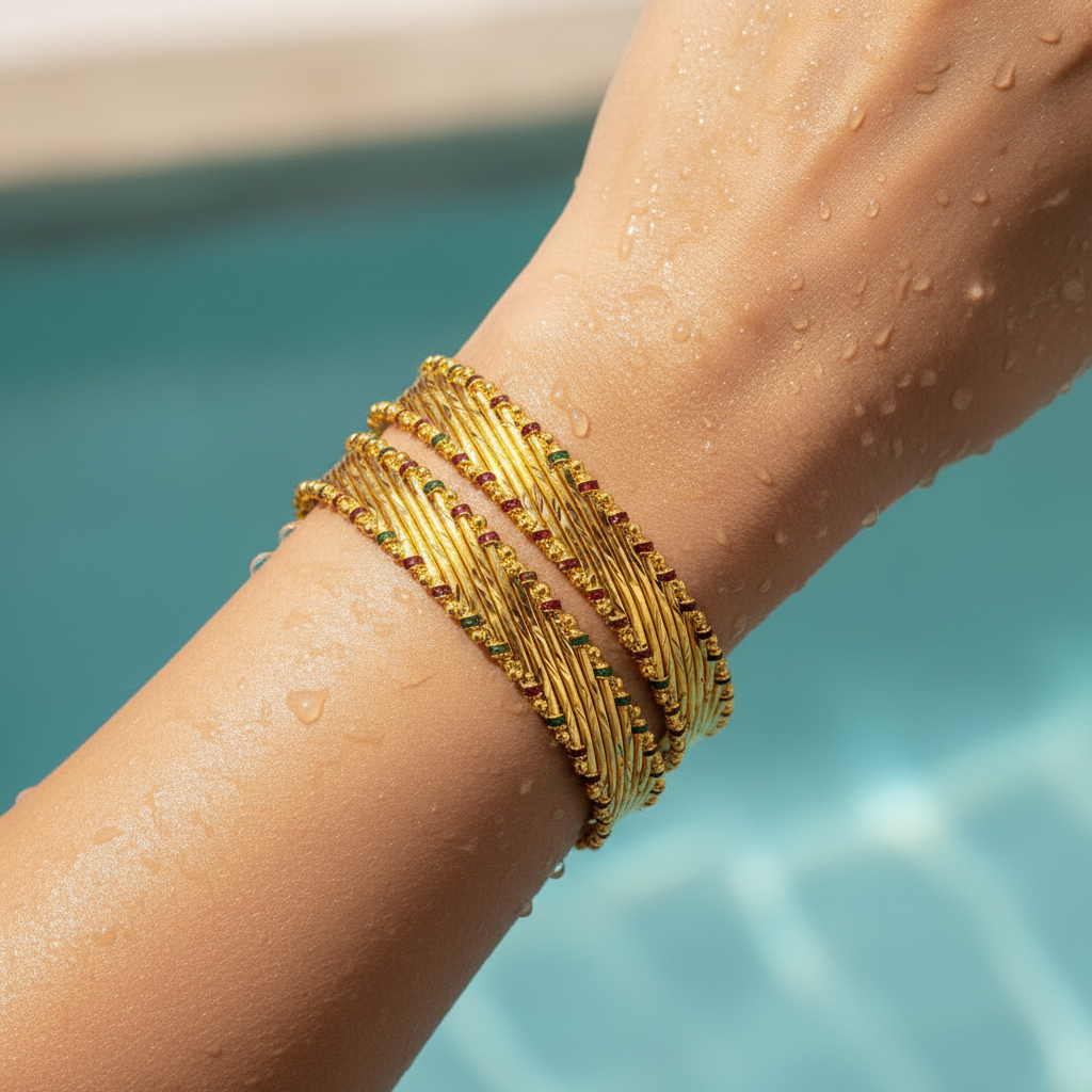 Elvara Radiant Twist Bangles