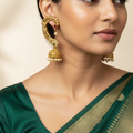 Rajwadi Ear Cuff Jhumka Earrings