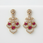 Blush Heart Cascade Earrings