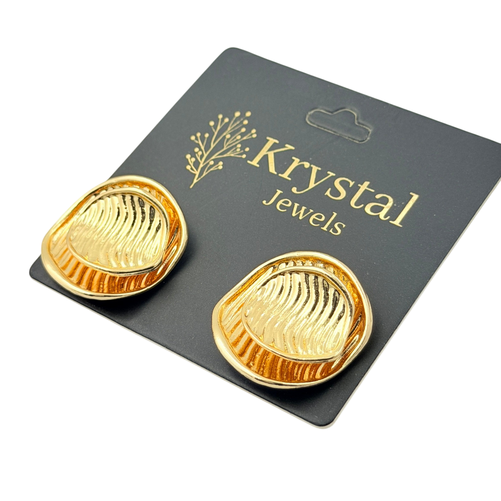 Textured Dome Earrings