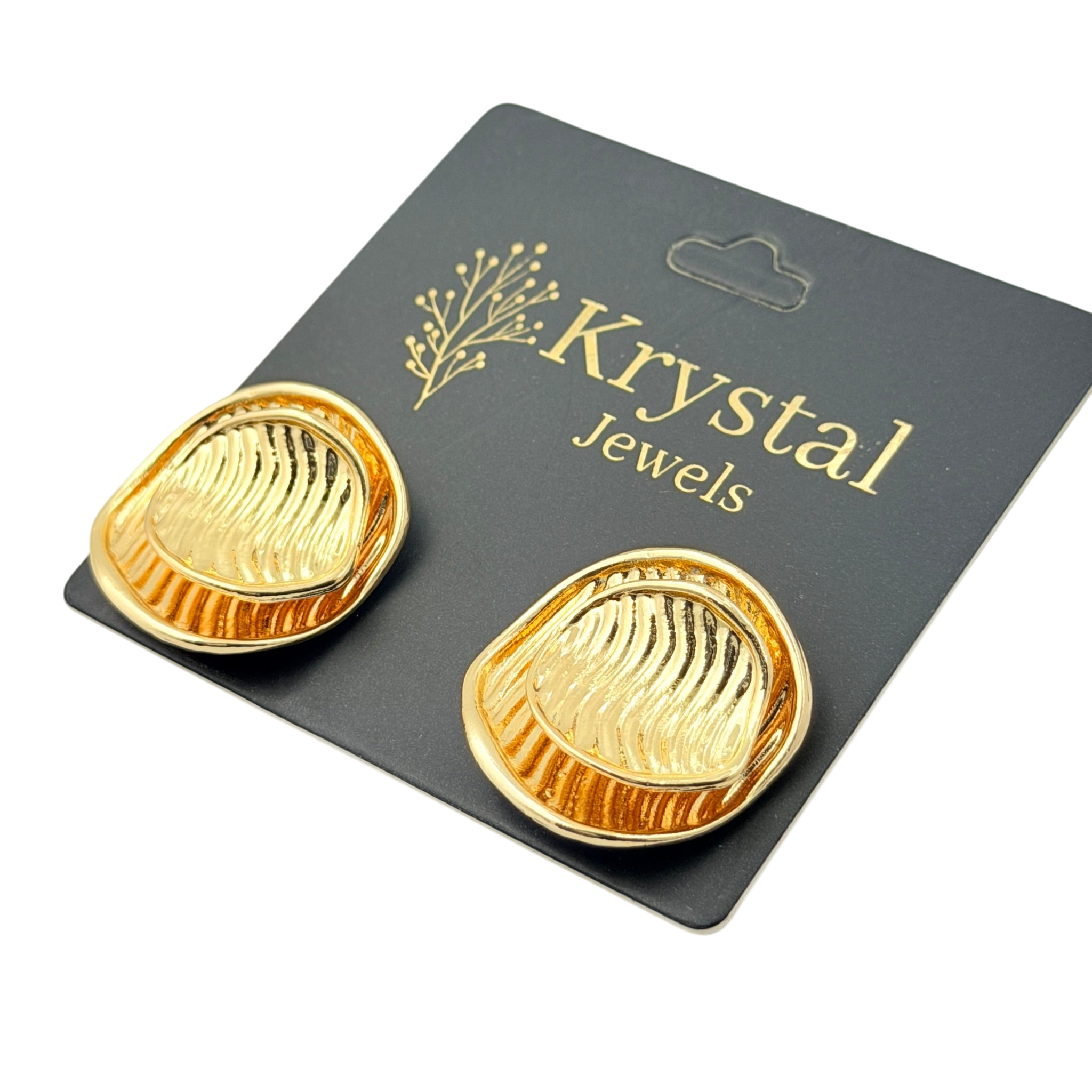 Textured Dome Earrings