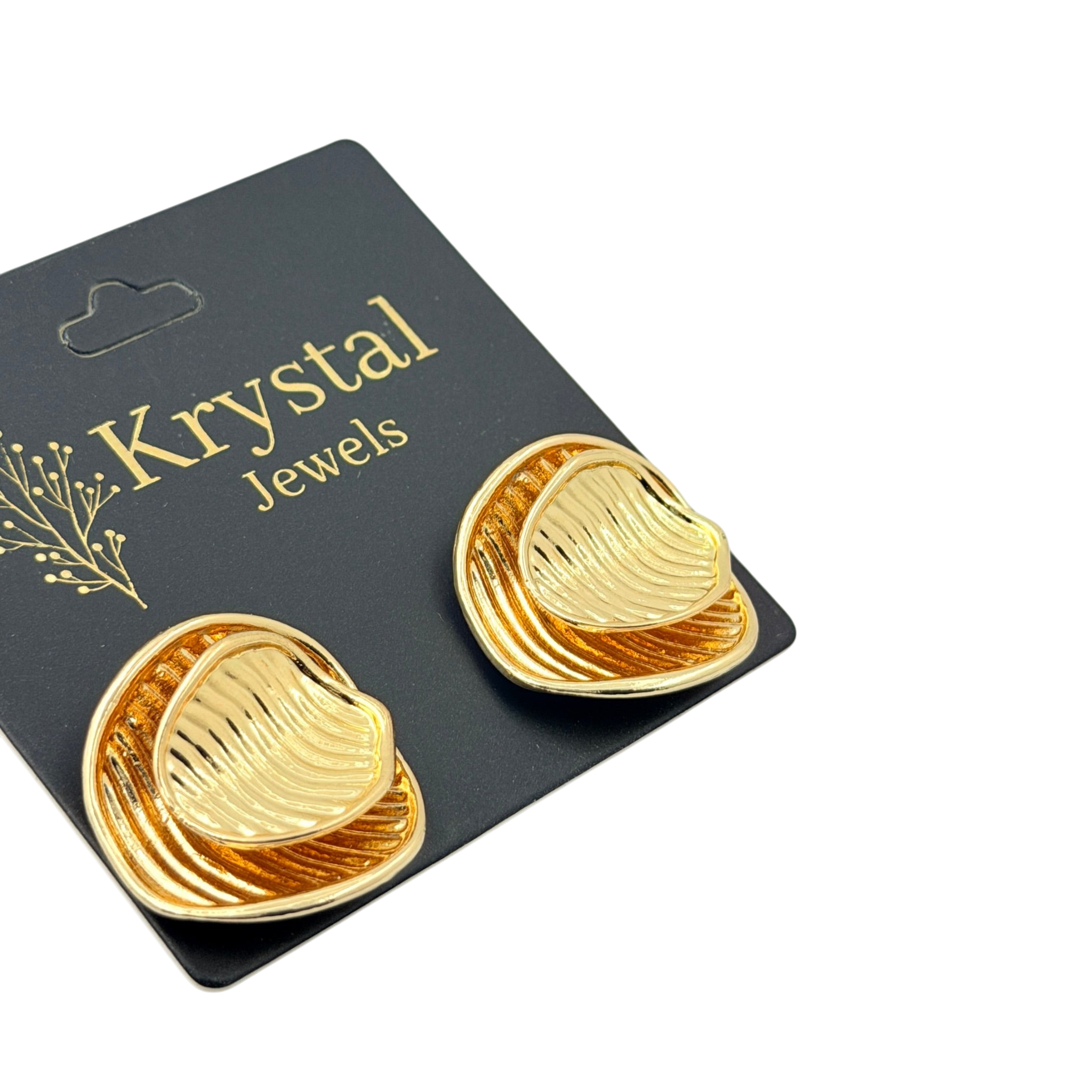 Textured Dome Earrings