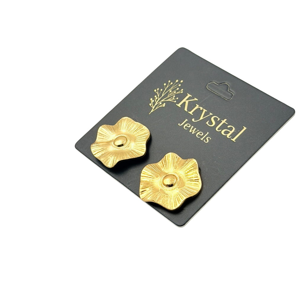 Floral Textured Earrings