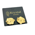 Floral Textured Earrings