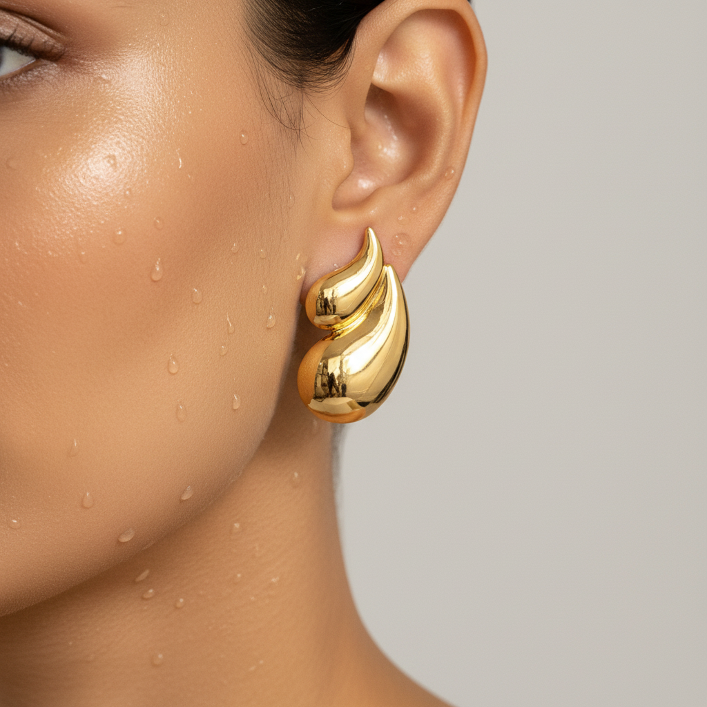 Sculpted Wave Earrings