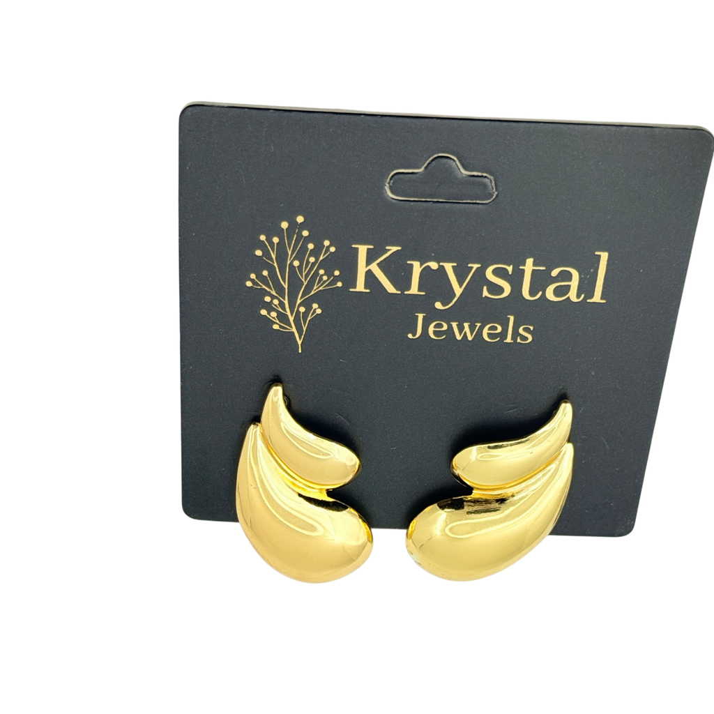 Sculpted Wave Earrings