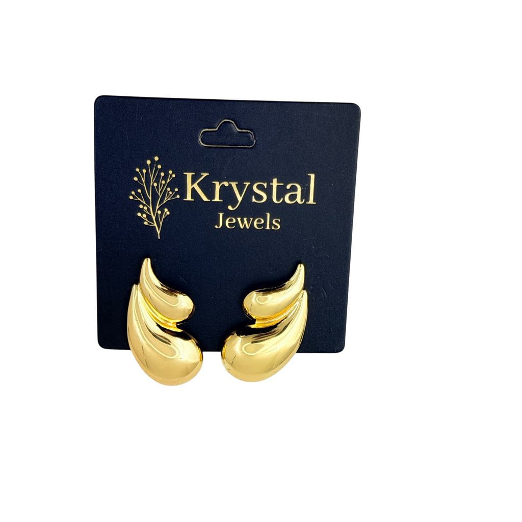 Sculpted Wave Earrings
