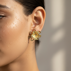Floral Loop Earrings