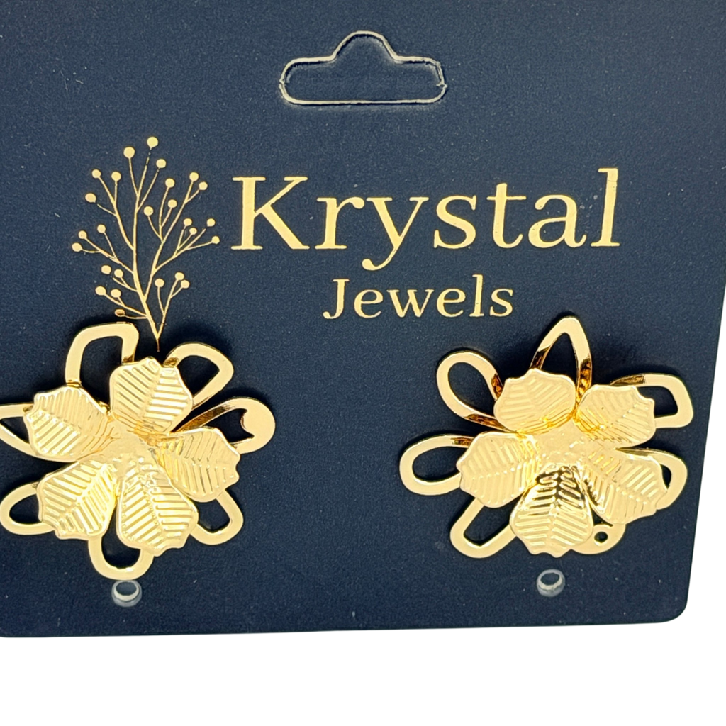 Floral Loop Earrings