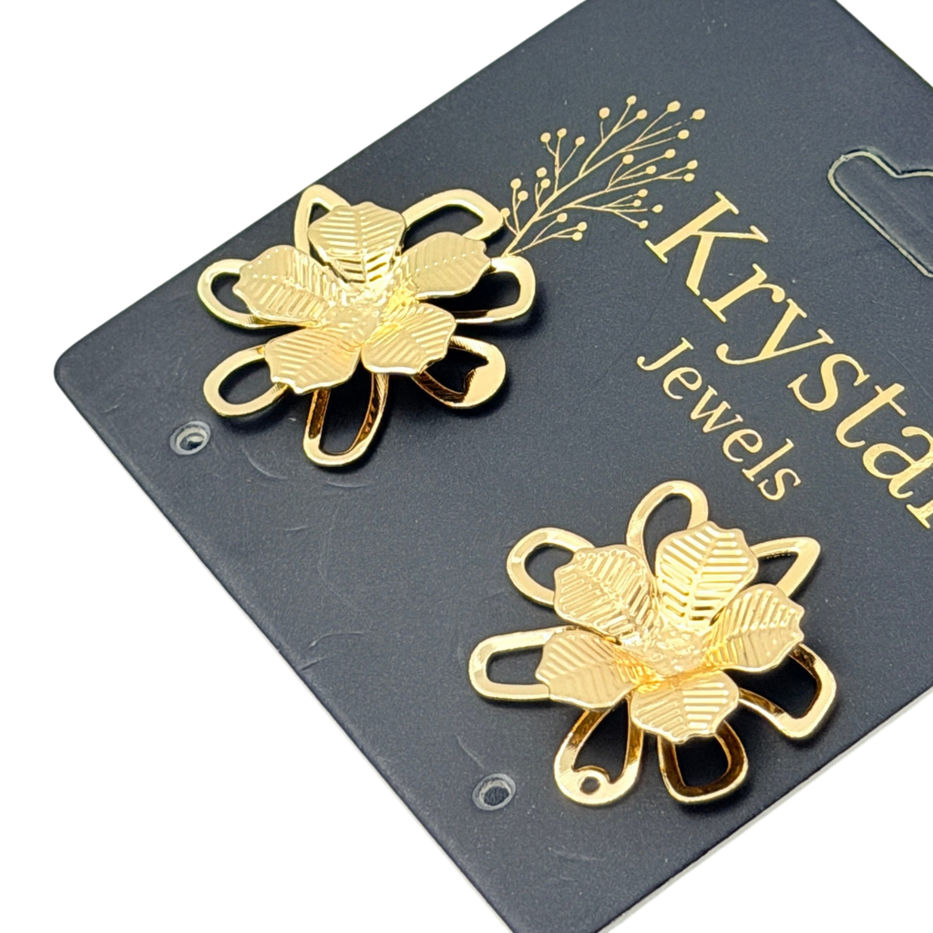 Floral Loop Earrings