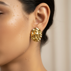 Hammered Disc Earrings