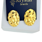 Hammered Disc Earrings