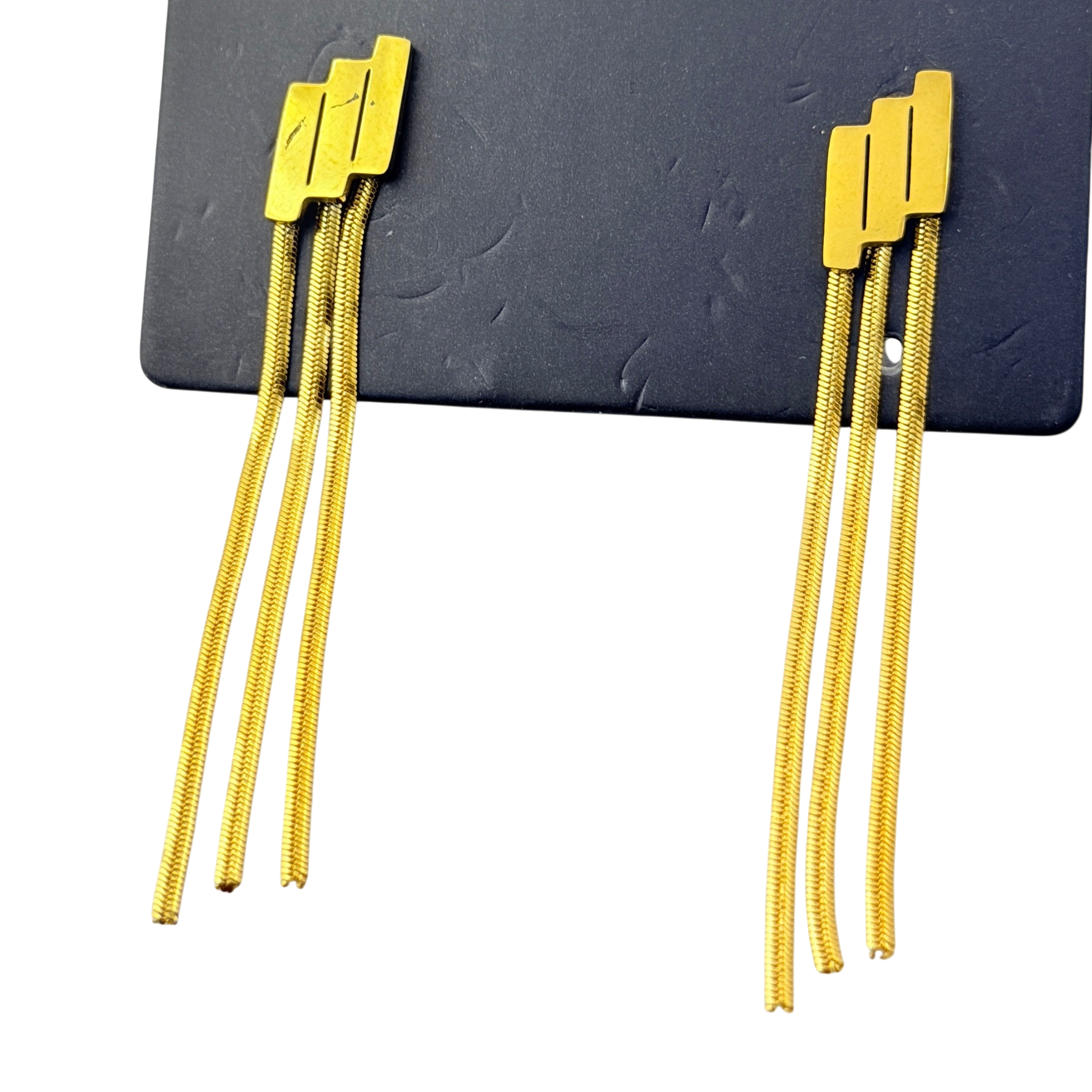 Geometric Tassel Earrings