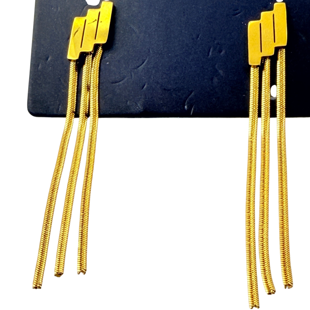 Geometric Tassel Earrings