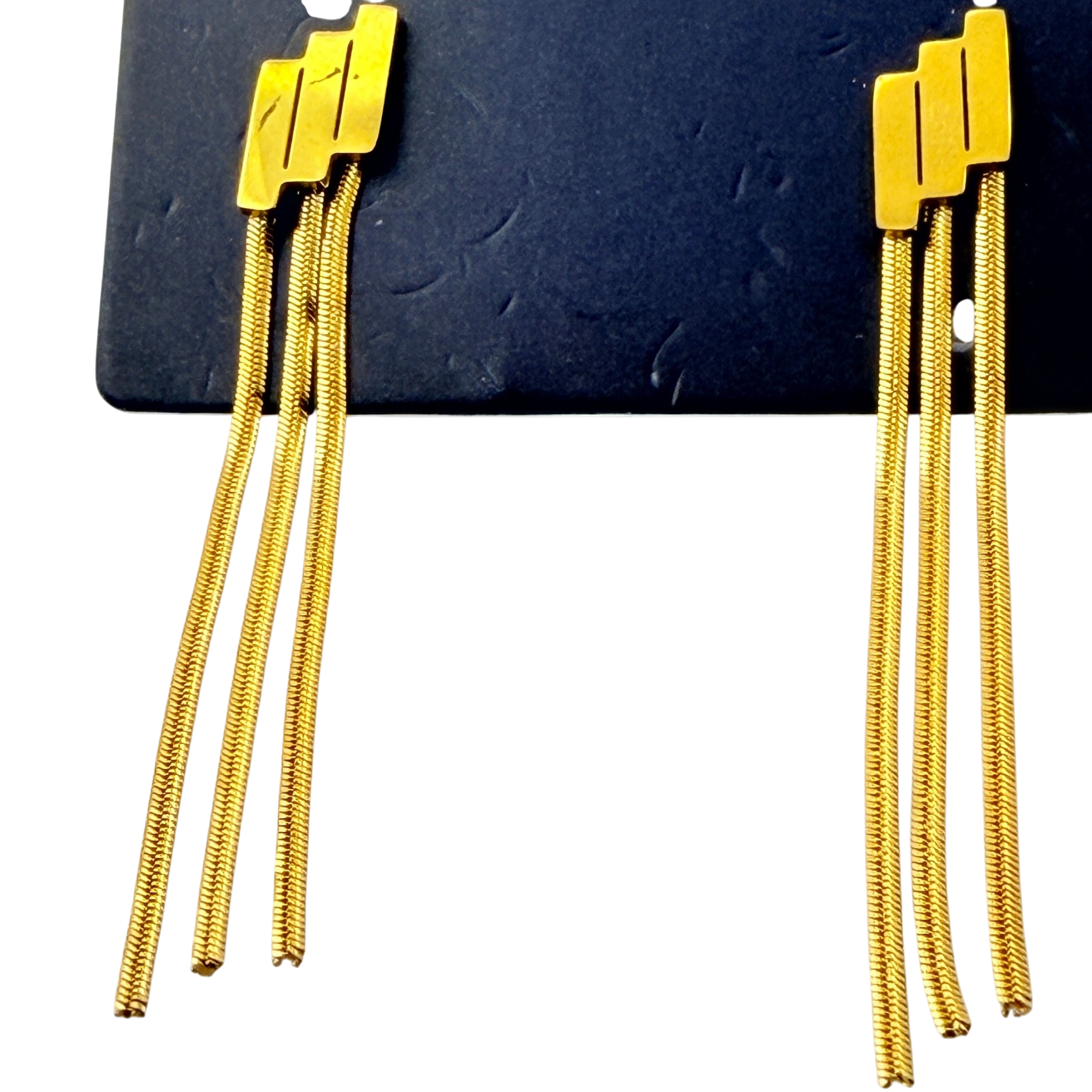 Geometric Tassel Earrings