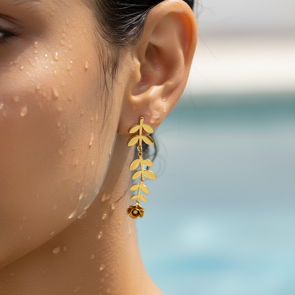 Leaf Drop Earrings